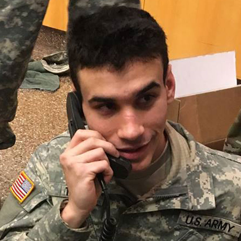 Close up of Cadet Aguilar 